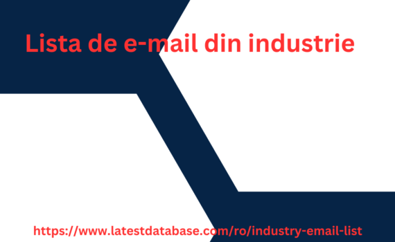 Lista de e-mail din industrie