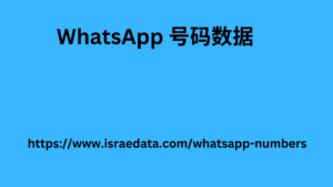 WhatsApp 号码数据
