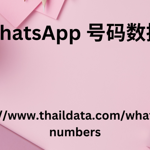 WhatsApp 号码数据